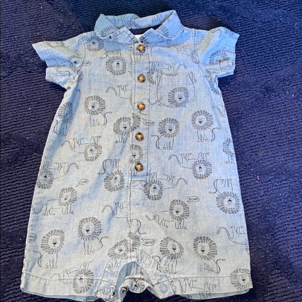 Denim Baby Romper